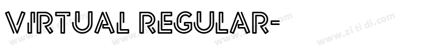 Virtual Regular字体转换